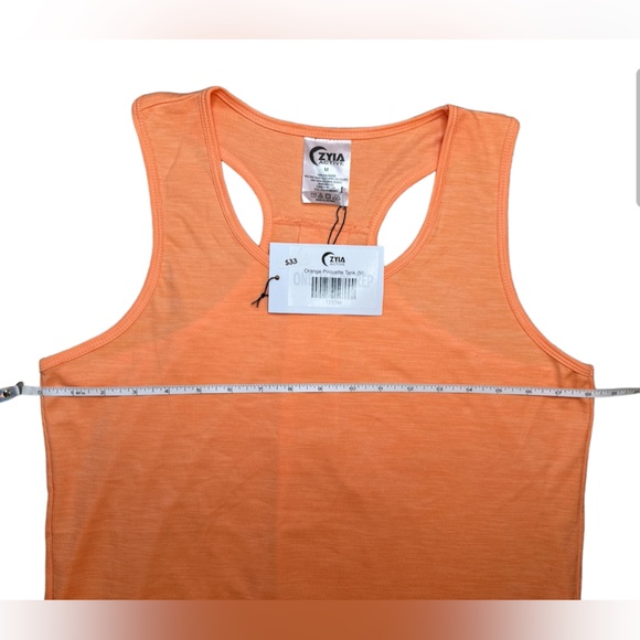 ZYIA Orange Pirouette Tank Top Medium 1727 ZWT - Picture 9 of 14